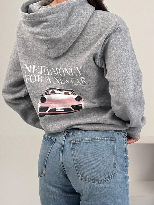 Pink Car Hoodie