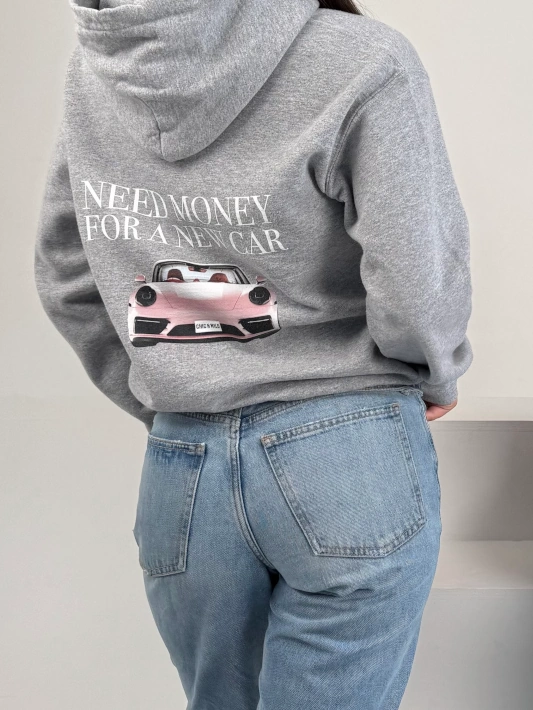 Pink Car Hoodie